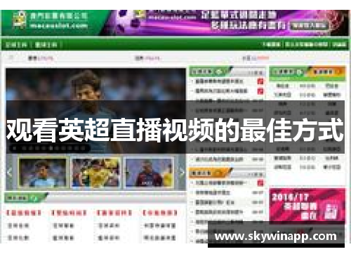 观看英超直播视频的最佳方式
